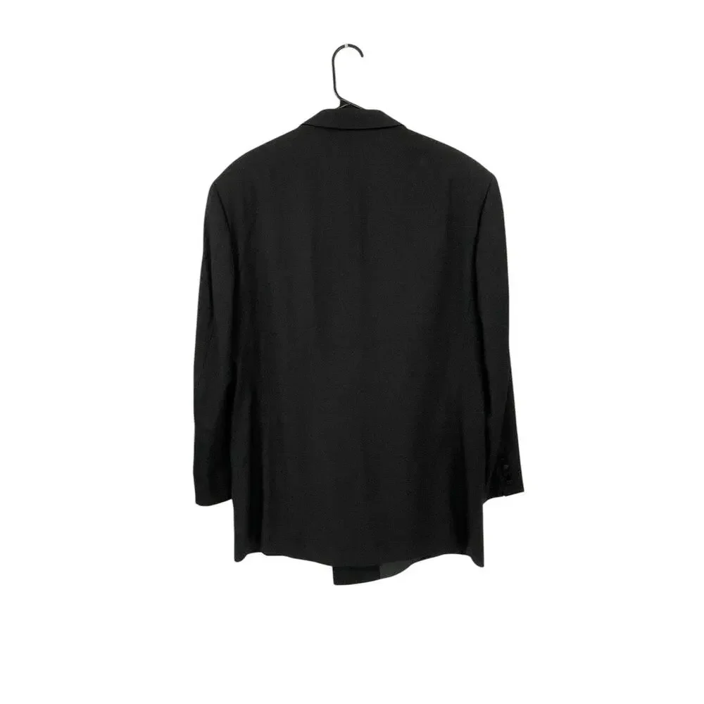 Hugo Boss Tuxedo Jacket Blazer Double Breasted Black Wool Armstrong Blues 42R